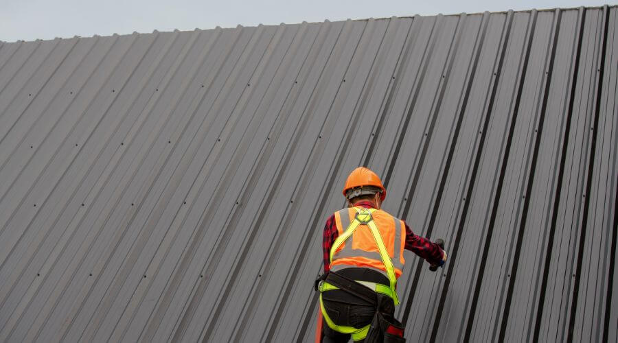 Professional metal roof installation services in Glenfield, ND